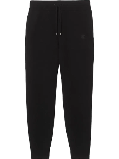 Shop Burberry Monogram Track Pants In Black