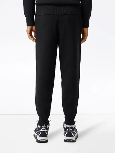 Shop Burberry Monogram Track Pants In Black