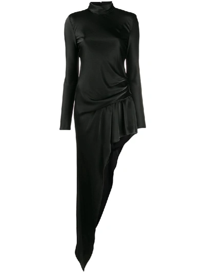 Shop Alexander Wang Asymmetric Hem Dress In Black