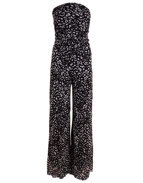 fuzzi strapless jumpsuit