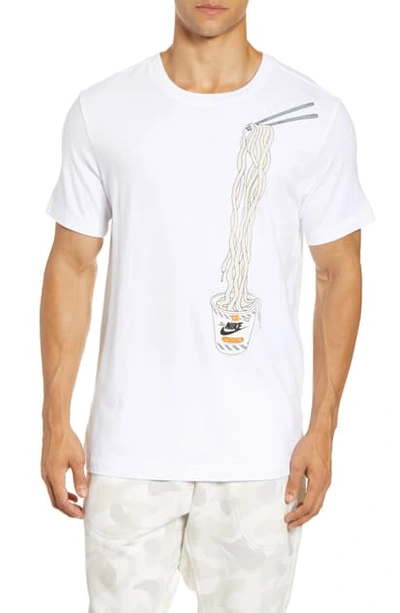 Shop Nike Nsw Crewneck T-shirt In White