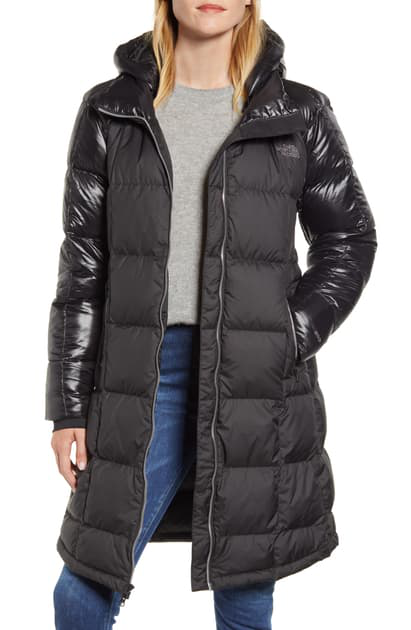 north face black parka