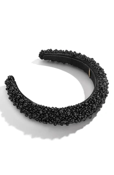 Shop Baublebar Becca Beaded Headband In Black