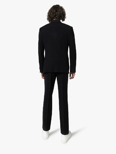 Shop Z Zegna Wash And Go Two-piece Wool Suit In Blue