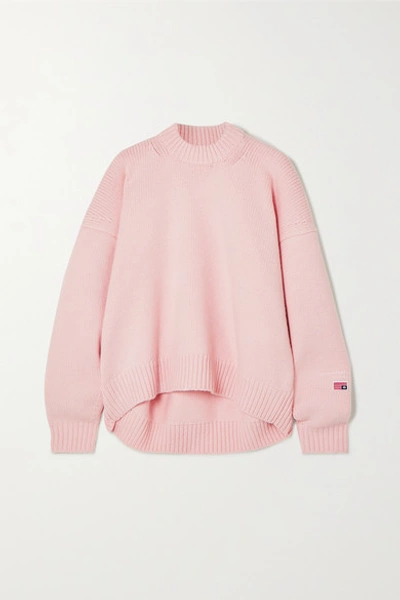 Shop Alexander Wang Oversized Wool-blend Sweater In Pink