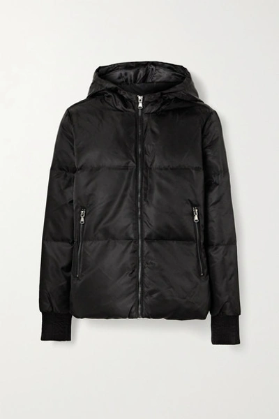 Shop All Access Beats Hooded Quilted Shell Down Jacket In Black