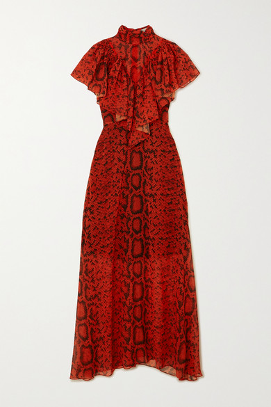 georgette maxi dress