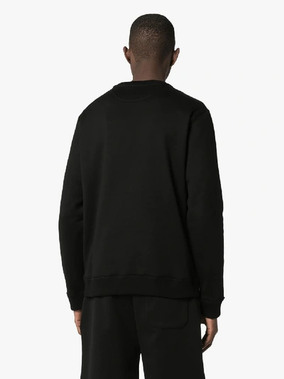 Shop Valentino Vltnstar Logo Sweatshirt In Black