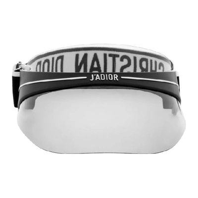 Shop Dior Black Club1 Visor In 0h3 Black