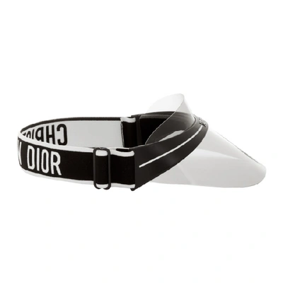 Shop Dior Black Club1 Visor In 0h3 Black