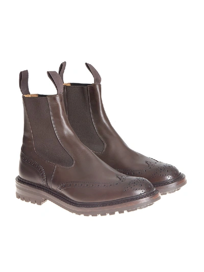 Shop Tricker's Henry Ankle Boots In Brown