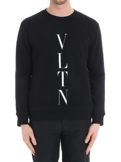 Shop Valentino Black Vltn Sweatshirt