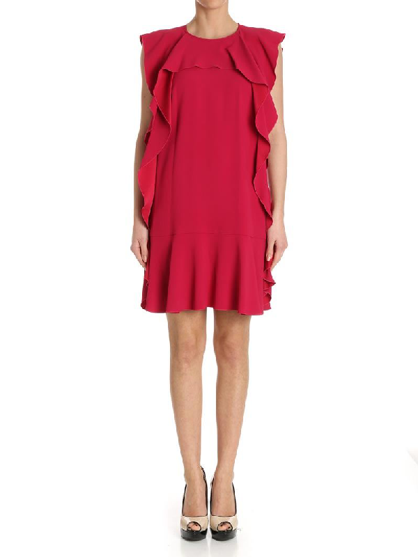 red valentino ruffle dress
