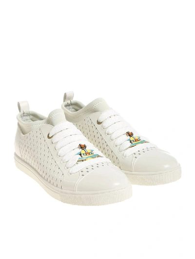 Shop Vivienne Westwood Ice-colored Rubber Sneakers In White