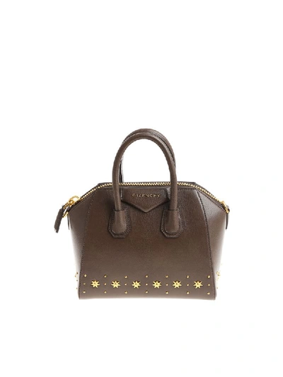 Shop Givenchy Brown Antigona Bag
