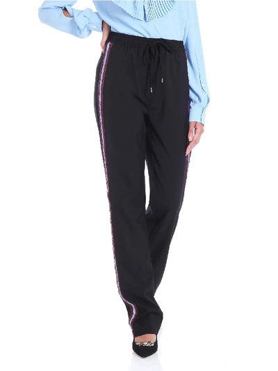 Shop N°21 Black Jogger Trousers With Side Band