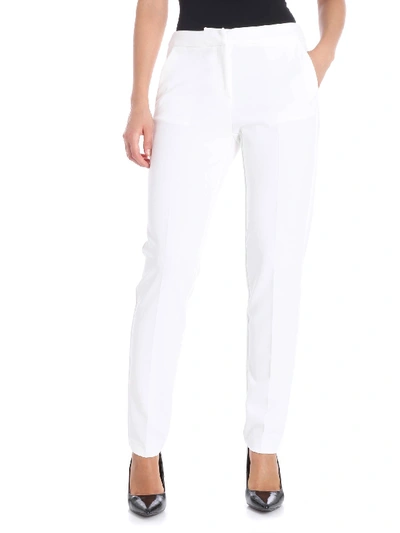 Shop Blugirl White Tailored Trousers