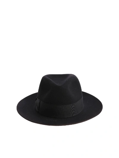 Shop Borsalino Alessandria Black Felt Hat