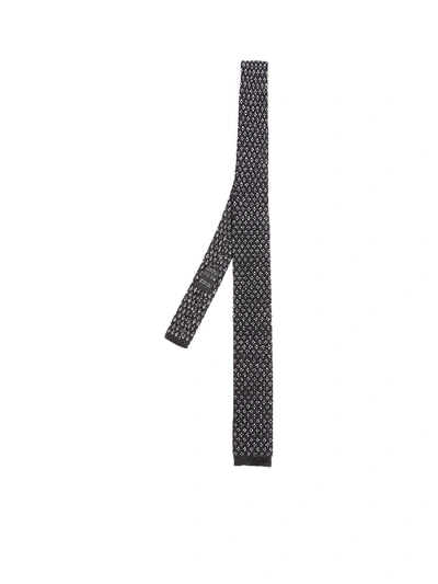 Shop Missoni Blue And Gray Knit Tie