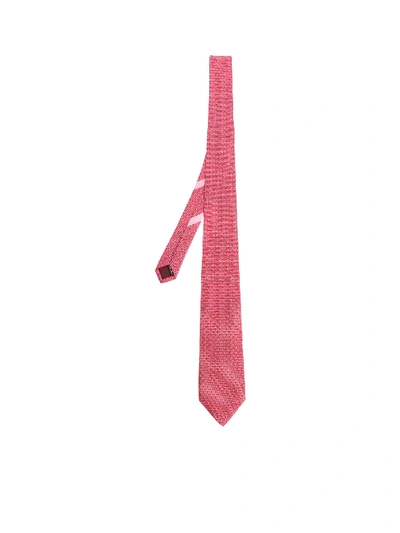 Shop Ferragamo Red Gancini Printed Tie