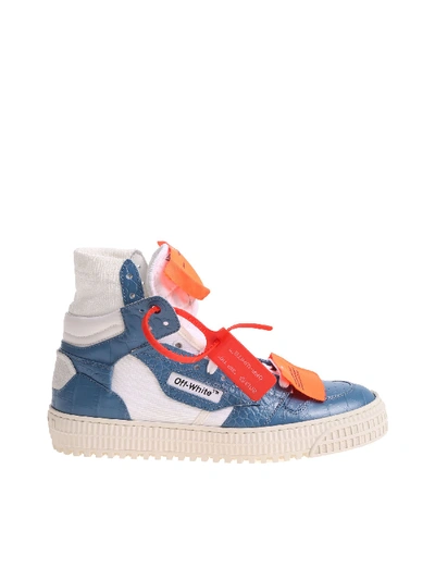Shop Off-white Low 3.0 White And Blue Sneakers