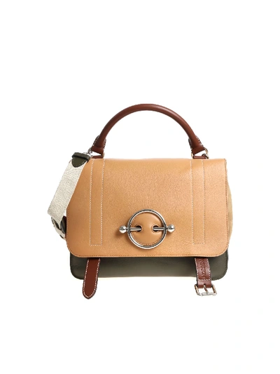 Shop Jw Anderson "disc" Beige Satchel Bag