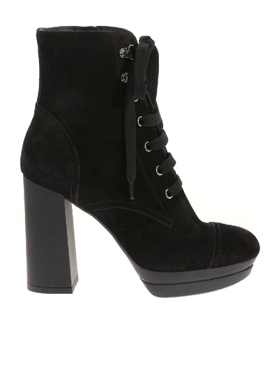 Shop Hogan Black "h391" Ankle Boots