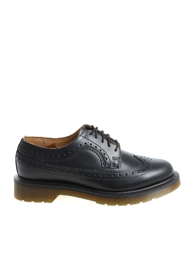 Shop Dr. Martens' "3989 Smooth" Black Derby Brogue