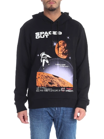 Shop Kenzo "spaced Out" Black Sweatshirt