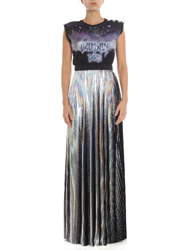 plisse maxi skirt
