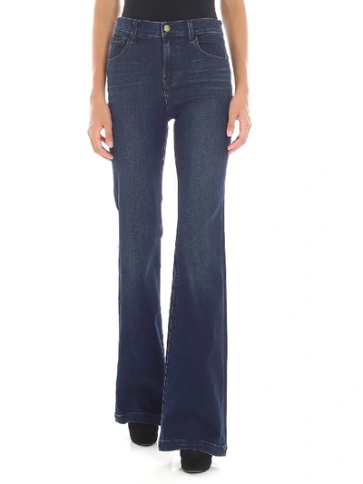 Shop J Brand "maria Flare" Blue Jeans