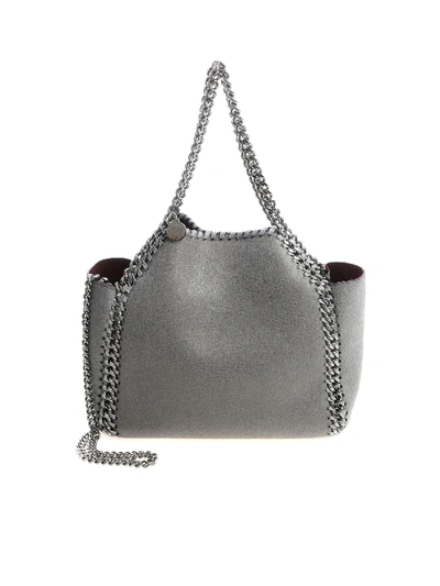 Shop Stella Mccartney Reversible Grey Mini Tote Bag