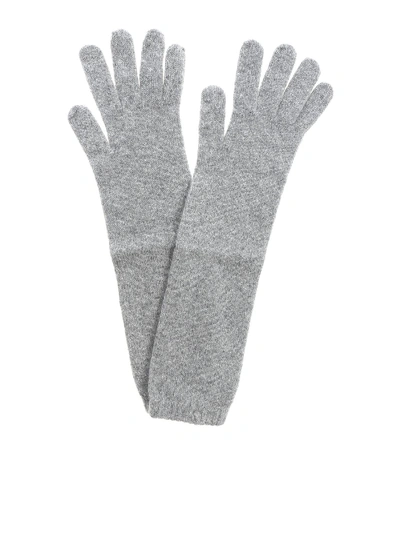Shop Kangra Cashmere Grey Cashmere Gloves
