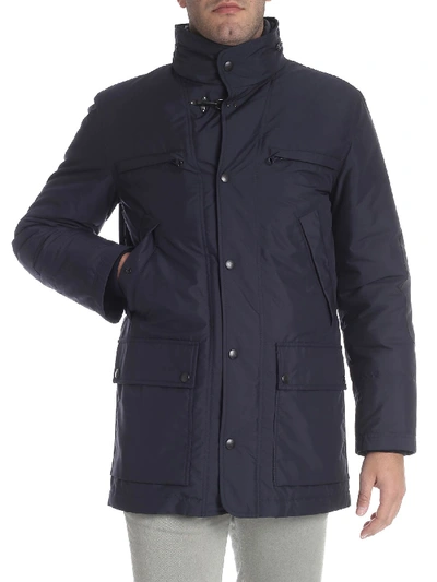 Shop Fay Blue Coat With Patch Pockets