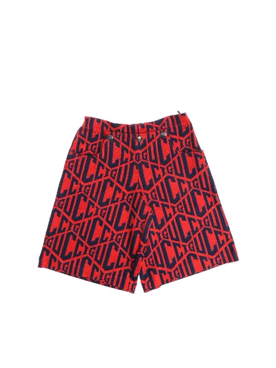 Shop Gucci Monogram Red Pants