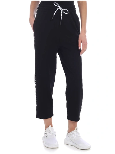Shop Mcq By Alexander Mcqueen Mcq Black Pants With Branded Stripes
