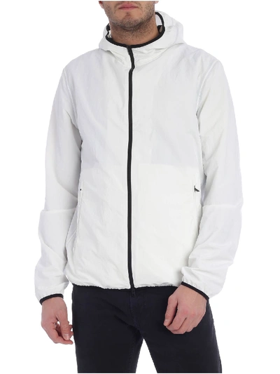 Shop Herno Hooded Jacket White