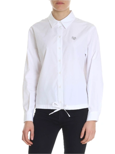 Shop Kenzo Boxy White Tiger Shirt