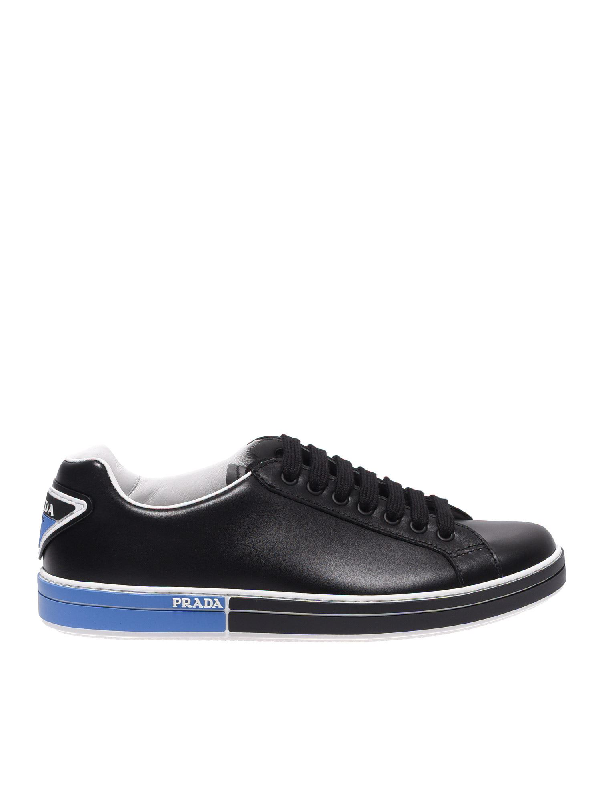 black leather trainers