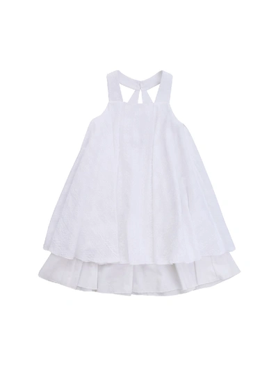 Shop Dondup Sleeveless Dress In White