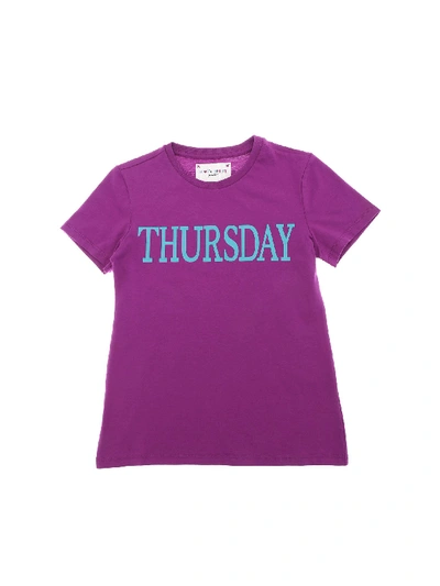 Shop Alberta Ferretti Thursday Purple T-shirt