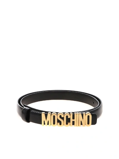 Shop Moschino Logo In Black