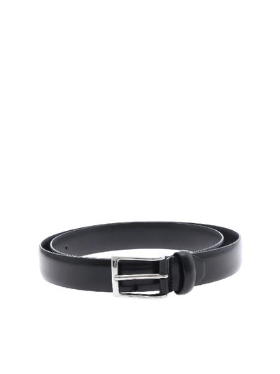 Shop Anderson's Belt In Black Real Leather