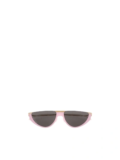 Shop Mykita Selina Pink And Golden Sunglasses