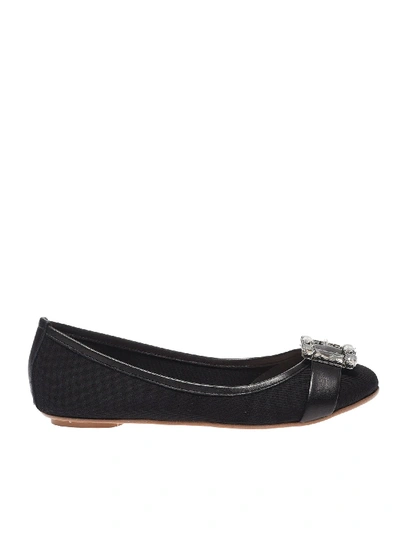 Shop Anna Baiguera Black Annette Flex Flats