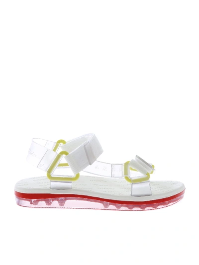 Shop Melissa Papete Sandals With White Straps