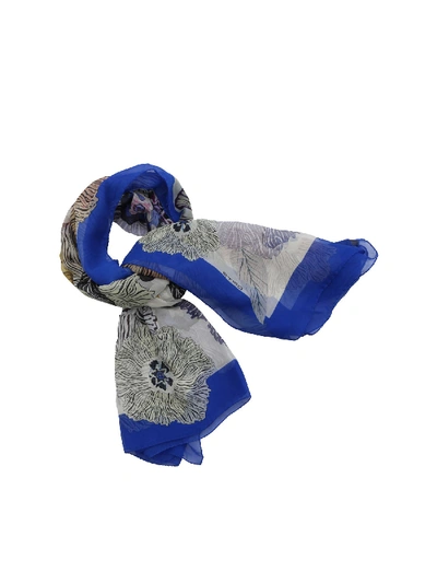 Shop Etro Bombay Blue Floral Scarf