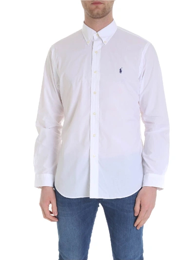 Shop Ralph Lauren Polo  White Button-down Shirt