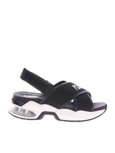 Shop Karl Lagerfeld Ventura Black Sandals