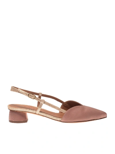 Shop Chie Mihara Selma Pumps In Powder Pink Color Satin